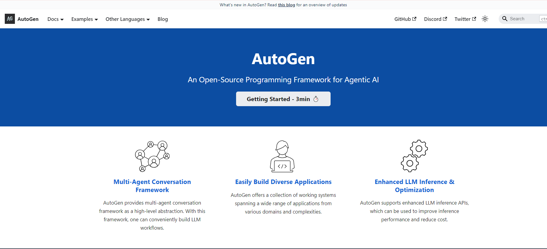 AutoGen Aperçu